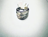 Wound Up Ring By Lia Sophia Silver & Black Toned Accents Size 7 New With Tags NTW - RealThreads